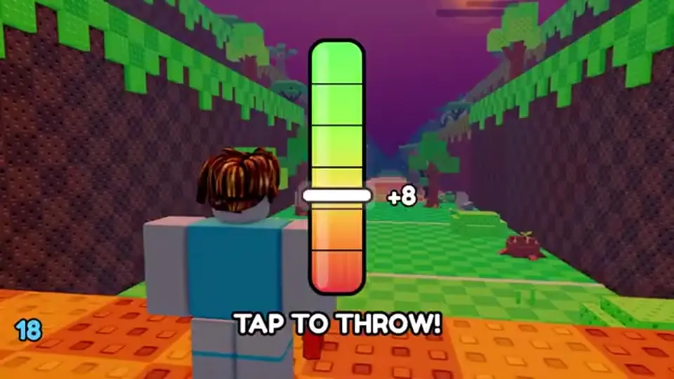 Throw Food For Animals throw line HUD used on the guides overview